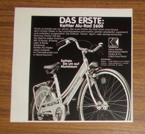 Seltene werbung kettler - werbung,