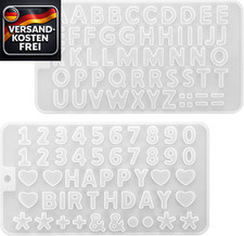 Silikonform Zahlen Buchstaben