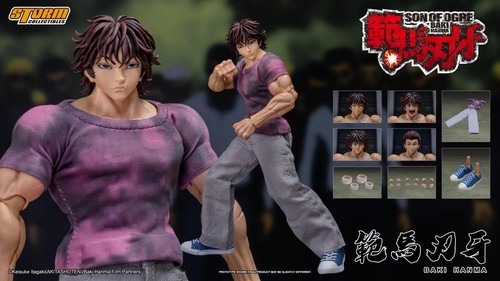Baki hanma actionfigur storm - actionfigur,