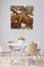 Teak Wurzelholz Wandbild