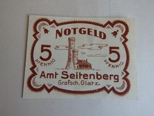 Seitenberg/Glatz Schlesien 5 Pfennig wohl um 1921 ausgabefrisch (71043)