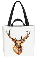 Hirsch Portrait Geweih Comic