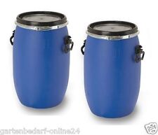 2 x 60 L Maischefass Futtertonne Silage Tierfutter Fass Behälter dicht + neu.