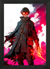 Rotäugiger Anime Protagonist