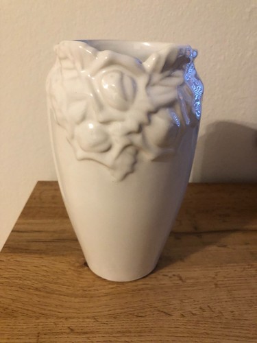 Vintage weiße vase mit - vintage,