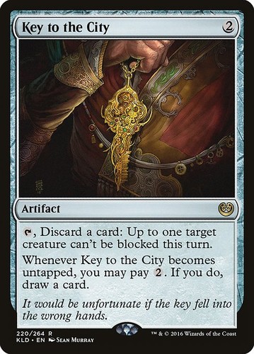 Magic mtg key - key, city