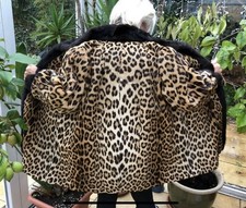 Leoparden Pelzmantel echtes Fell CITES-Zertifikat | Vintage 1970 Panthera pardus