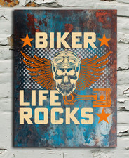 Biker Life Rocks Vintage Look