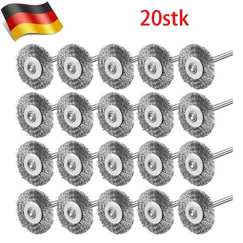 Stk edelstahl drahtbürste - 20,