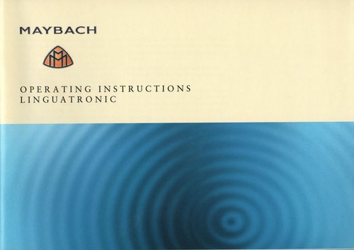 Maybach 2004 operating - maybach,