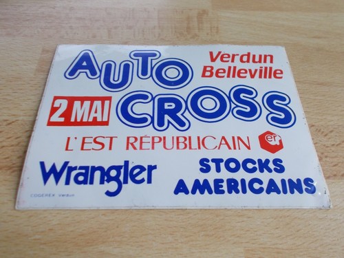 Aufkleber auto cross - cross, verdun