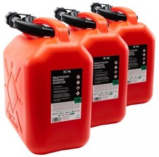 3x Benzinkanister rot 10L