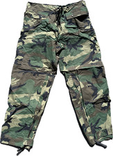 US Army Woodland camouflage wet weather Hose Regehose Tarnhose Large