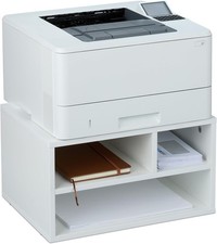 Druckertisch auf Rollen mobiler Druckerständer Druckerhalter Druckerwagen 15ws