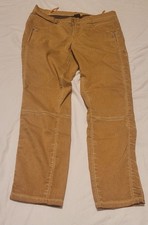 Hose Jeanshose Damen Senffarben Größe 44 Gerade Bein Taschen Stretch