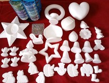 Styropor Figuren und Pailletten