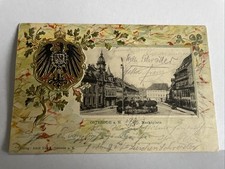 Osterode am Harz - Wappen Karte Prägekarte Marktplatz 1903