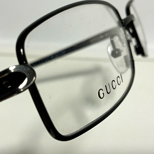 Gucci brille schwarz edelstahl - schwarz,