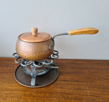 Fonduetopf Kupfer m Stövchen