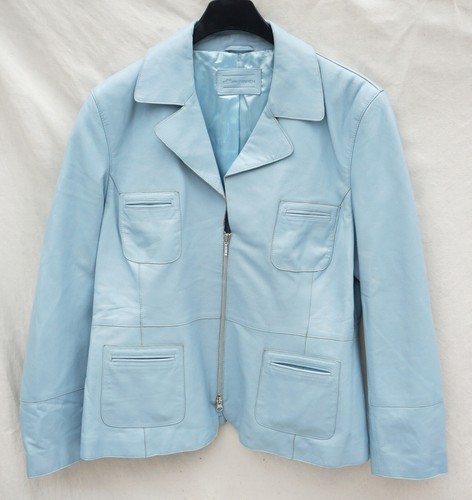 Lederjacke blau olivier - blau, s.olivier