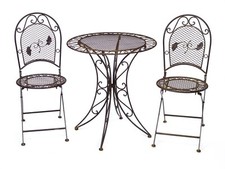 Gartentisch 2x Stuhl Eisen