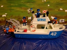 PLAYMOBIL 3539 Polizei Zoll Schiff Boot Wasser Hafen