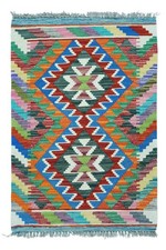 NavaRugs Kelim Teppich 88x57cm