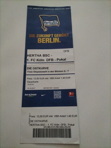 Sammler ticket hertha - sammler,