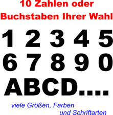 Selbstklebende Zahlen