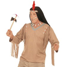 2 x Indianer Tomahawk Beil Axt Wurfgeschoss Kostüm Accessoire Dekoration 