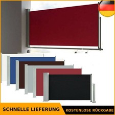 Seitenmarkise Ausziehbar Sichtschutz Sonnenschutz Windschutz Balkon-Seitenrollo