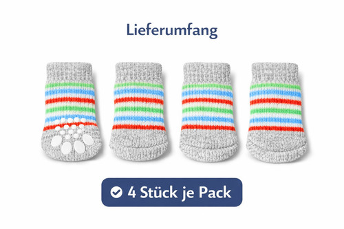 Anti rutsch hundesocken - anti-rutsch, &