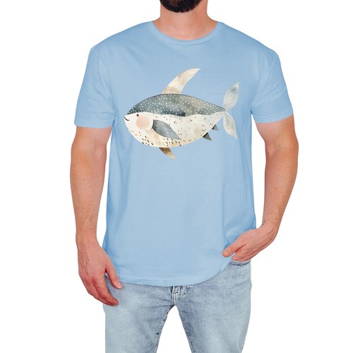 Süßer fisch herren shirt - herren, t-shirt