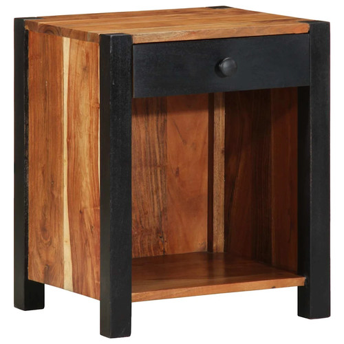 Nachttisch braun massivholz - braun,