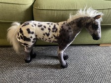 DPL Leeds Limited graues APPOLOSA PFERD realistischer Plüsch ca. 60cm lang 45cm hoch