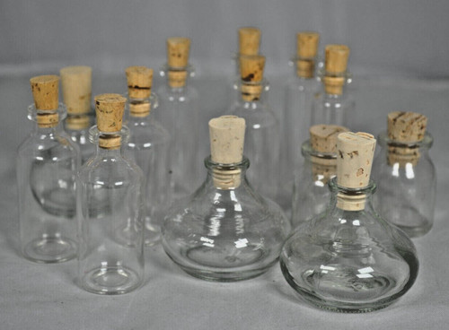 Kleine glas fläschchen kork - glas,
