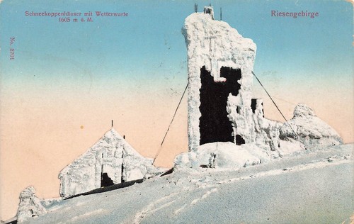 Riesengebirge schnee winter - ak,