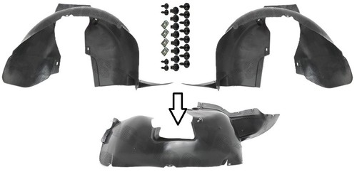 Radhausschale clips vorne - radhausschale, +