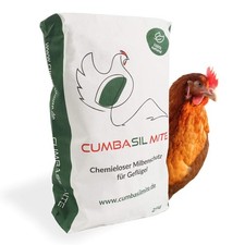 Cumbasil® Mite Staubbad für Hühner, Pulver gegen Milben, 100% natürlich, 1x25 kg