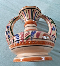 Krug, Vase, Henkel-Krug, Keramik aus Tunesien, ca. 17 x 16 cm, bunt - handbemalt