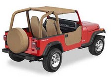Bikinitop Strapless braun Spice Verdeck Softtop Jeep Wrangler YJ Bj. 92-95