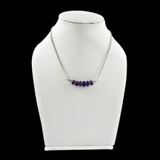 Weihnachtsgeschenk Halsband 925 Sterlingsilber Natürlich Amethyst Edelstein