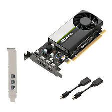 NVIDIA T400 Grafikkarte, 2 GB, GDDR6 (3x mDP inkl. 2x DP Adapter + high profile)