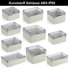 Gehäuse ABS Kunststoff Transparent IP65 Wasserdicht Modulgehäuse Leergehäuse LED
