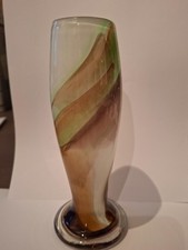 Holmegaard Vase 18 cm, mundgeblasen, Dänisches Design, Vintage