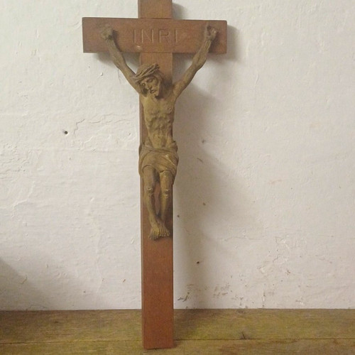 Holz kruzifix wandkreuz mit - holz,