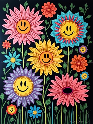 Foto blumen pop - a4,