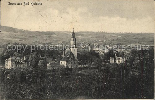 Bad kreischa ortsansicht mit - bad,