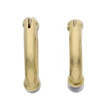 Creolen 750/000 (18 Karat) Gelbgold mit Emailierter Oberfläche, getragen 2532205