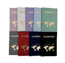 Reisepass Weltkarte Hülle für Passport Reise Brieftasche Pass Mappe Ausweis